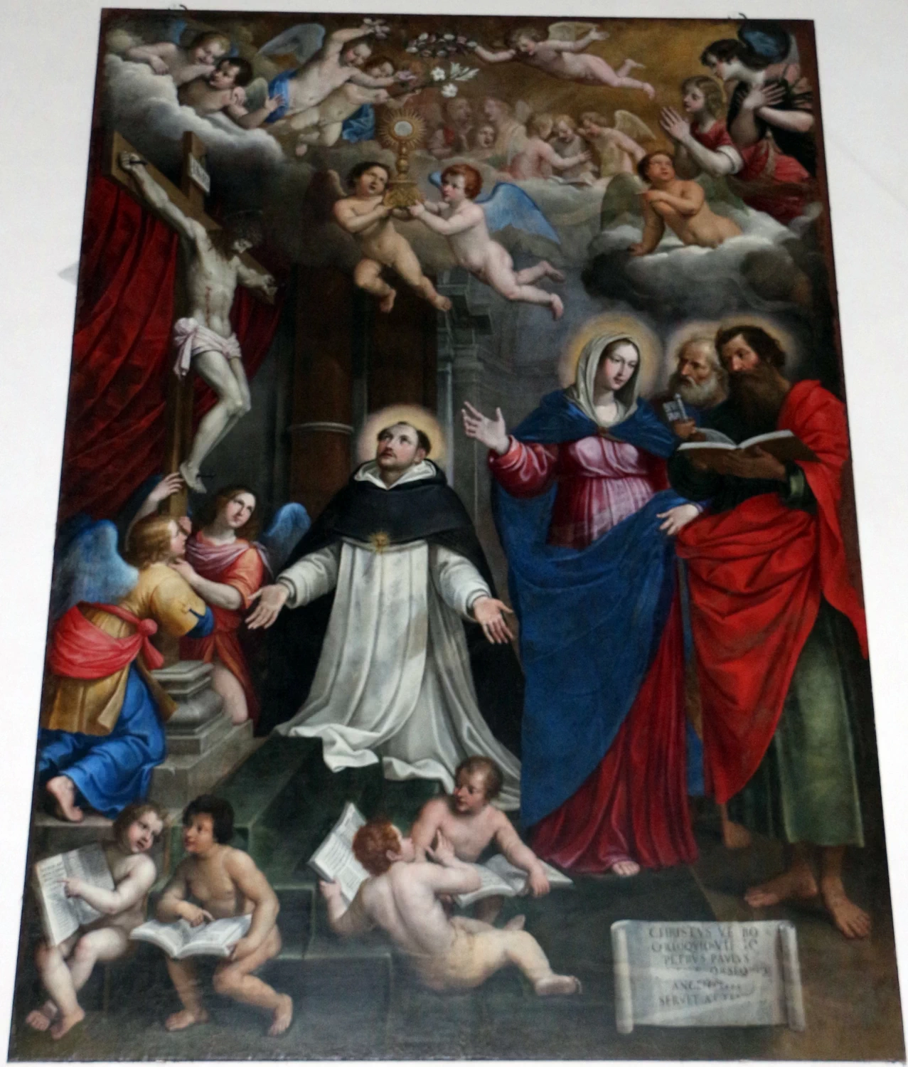 San Tommaso d'Aquino in ginocchio davanti al crocifisso - Basilica di San Domenico, Bologna